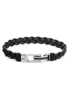 Pulsera Tommy Hilfiger De Piel Negro