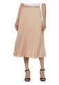 Falda Beige Midi Plisada Para Mujer Tommy Hilfiger de Tommy Hilfiger