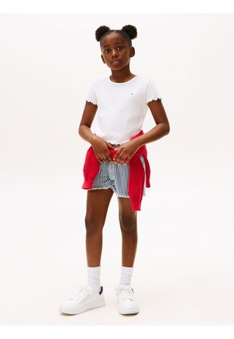 Camiseta Essential Para Niña Acanalada Con Volantes Tommy Hilfiger Tommy Hilfiger