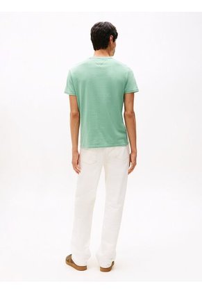 Camiseta Verde Claro Heritage Con Logo De Béisbol Tommy Jeans