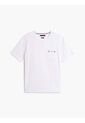 Camiseta Blanca Con Logo En Forma De Escudo Tommy Hilfiger de Tommy Hilfiger