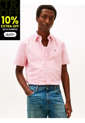 Camisa Roja Heritage De Manga Corta Tommy Hilfiger Tommy Hilfiger