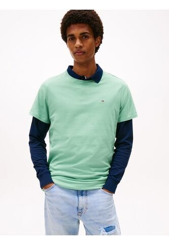 Camiseta Verde Claro Clásica Con Cuello Redondo Tommy Jeans Tommy Hilfiger