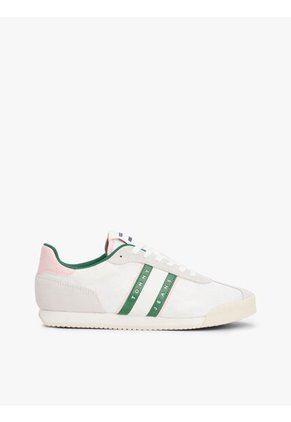 Tenis Verde De Running Con Texturas Mixtas Tommy Hilfiger