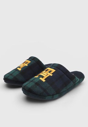 Pantufla Azul-Verde-Dorado Tommy Hilfiger HomeSliper