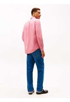 Camisa Rosada TH Flex Regular De Popelín Tommy Hilfiger