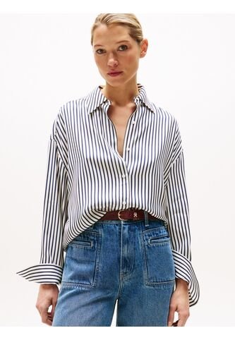 Camisa Multicolor Oversize Con Puños Ajustables Tommy Hilfiger Tommy Hilfiger