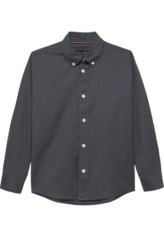 Camisa Negra Essential De Algodón Oxford Tommy Hilfiger Tommy Hilfiger