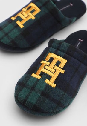 Pantufla Azul-Verde-Dorado Tommy Hilfiger HomeSliper