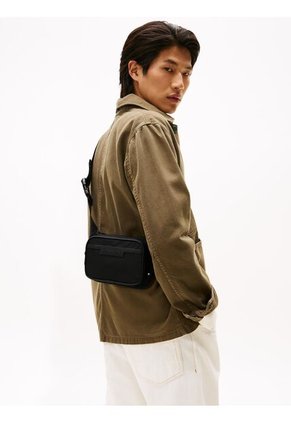 Canguro Negro Con Logo Metálico Tommy Hilfiger