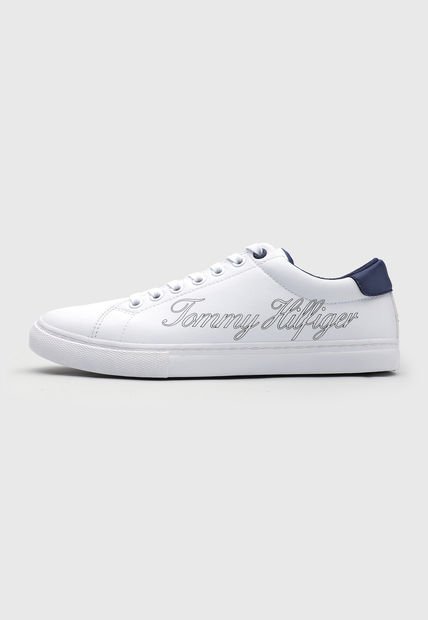 Tenis Lifestyle Blanco-Azul-Rojo Tommy Hilfiger Outline Signature