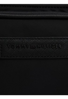 Canguro Negro Con Logo Metálico Tommy Hilfiger