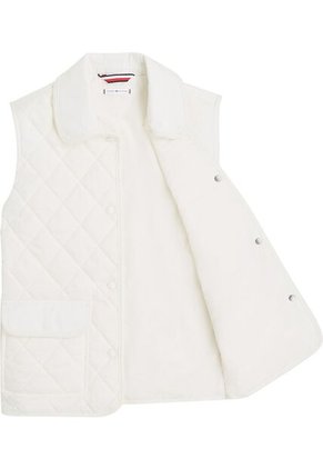 Chaleco Blanco Acolchado Sin Mangas Tommy Hilfiger
