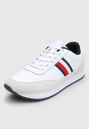 Tenis Lifestyle Blanco-Beige-Azul Tommy Hilfiger Core Runner