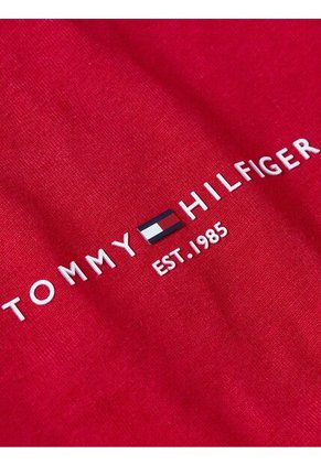 Camiseta Roja De Punto Con Corte Slim Tommy Hilfiger