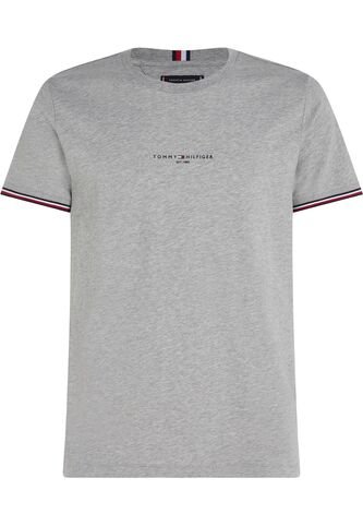 Camiseta Gris De Punto Con Corte Slim Tommy Hilfiger Tommy Hilfiger