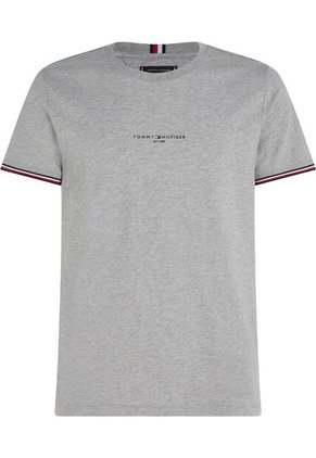 Camiseta Gris De Punto Con Corte Slim Tommy Hilfiger