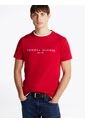 Camiseta Roja Con Logo Bordado Tommy Hilfiger de Tommy Hilfiger