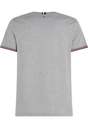 Camiseta Gris De Punto Con Corte Slim Tommy Hilfiger