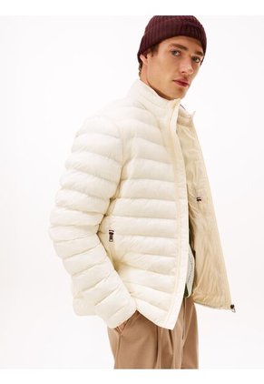 Chaqueta Blanca Plegable Repelente Al Agua Tommy Hilfiger