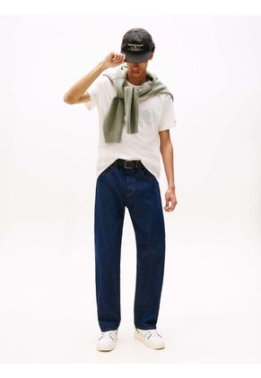 Camiseta Blanca Heritage Con Logo De Béisbol Tommy Jeans