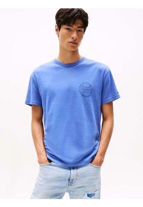 Camiseta Azul Heritage Con Logo De Béisbol Tommy Jeans