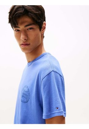 Camiseta Azul Heritage Con Logo De Béisbol Tommy Jeans