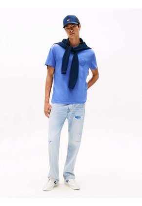 Camiseta Azul Heritage Con Logo De Béisbol Tommy Jeans