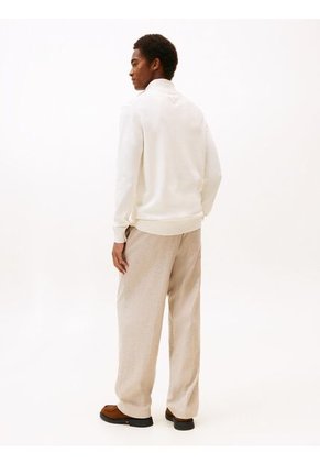 Saco Blanco Con Cuello Perkins Y Cremallera Tommy Hilfiger