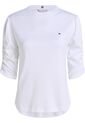 Top Blanco Con Mangas Abullonadas Ribeteadas Tommy Hilfiger de Tommy Hilfiger