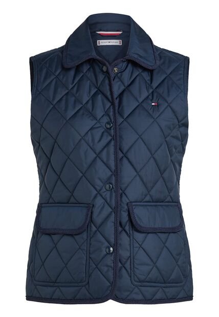 Chaleco Azul Acolchado Sin Mangas Tommy Hilfiger