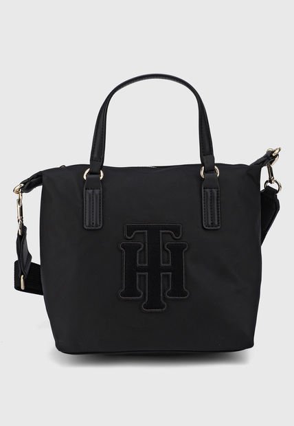 Bolso Negro-Dorado Tommy Hilfiger