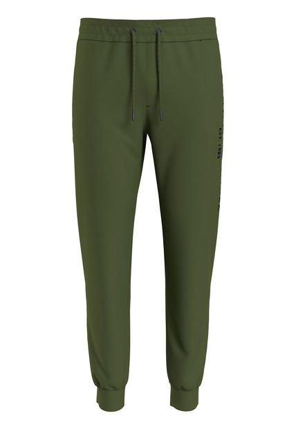 Joggers De Corte Cónico Con Logo Hombre Verde Tommy Hilfiger