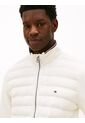 Chaqueta Blanca De Punto Acolchada Con Cremallera Tommy Hilfiger de Tommy Hilfiger