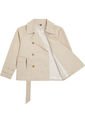 Chaquetón De Botonadura Doble Con Cinturón Mujer Beige Tommy Hilfiger de Tommy Hilfiger