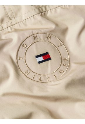 Gabán Beige Con Cinturón Para Mujer Tommy Hilfiger