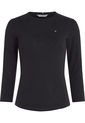 Camiseta 1985 De Manga Tres Cuartos Mujer Negro Tommy Hilfiger de Tommy Hilfiger