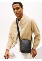 Bolso Negro Reporter Con Panel Tejido Tommy Hilfiger de Tommy Hilfiger