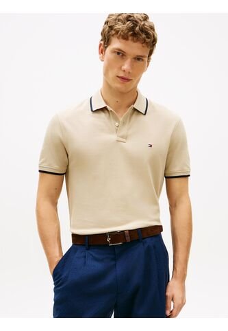 Polo Beige De Piqué Con Corte Regular Tommy Hilfiger Tommy Hilfiger