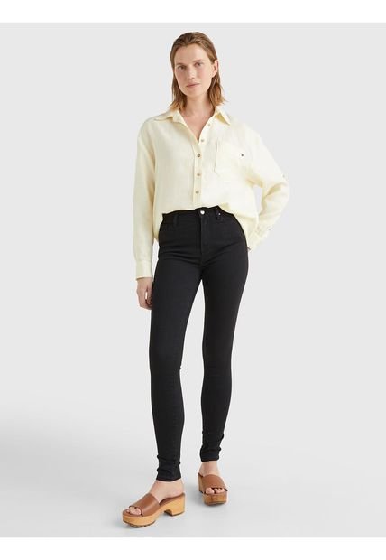 Pantalón Jeans Para Mujer Negro Tommy Hilfiger