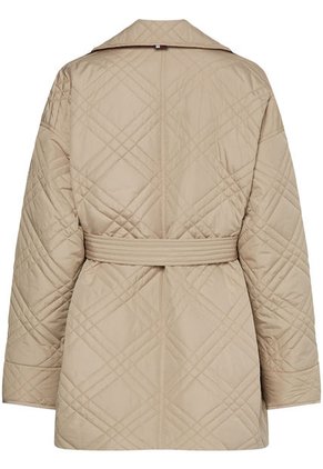 Gabán Beige Acolchado De Corte Amplio Para Mujer Tommy Hilfiger
