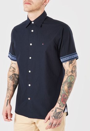 Camisa Azul Tommy Hilfiger