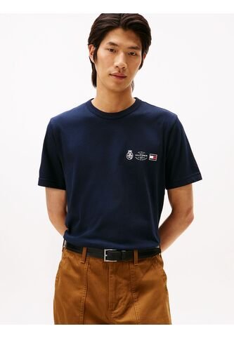 Camiseta Azul Con Logo En Forma De Escudo Tommy Hilfiger Tommy Hilfiger