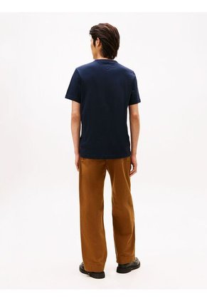 Camiseta Azul Con Logo En Forma De Escudo Tommy Hilfiger