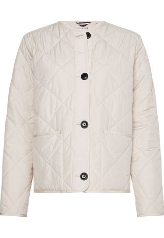 Chaqueta Acolchada Corta Sin Cuello Mujer Blanco Tommy Hilfiger Tommy Hilfiger