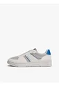 Tenis Gris De Ante Con Mezcla De Texturas Tommy Hilfiger de Tommy Hilfiger