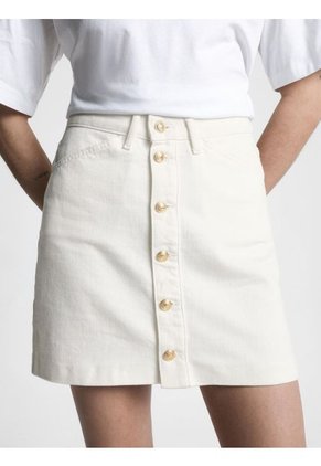 Mini Falda Con Botones Tommy Hilfiger