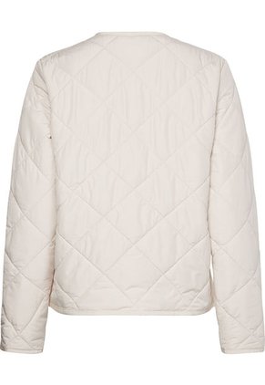 Chaqueta Acolchada Corta Sin Cuello Mujer Blanco Tommy Hilfiger