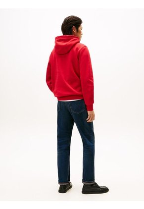 Buzo Rojo Con Capota Con Logo Gráfico Tommy Hilfiger