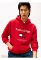 Buzo Rojo Con Capota Con Logo Gráfico Tommy Hilfiger de Tommy Hilfiger